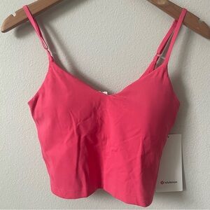 NWT Lululemon Align Cropped Cami Tank Glaze Pink Size 6